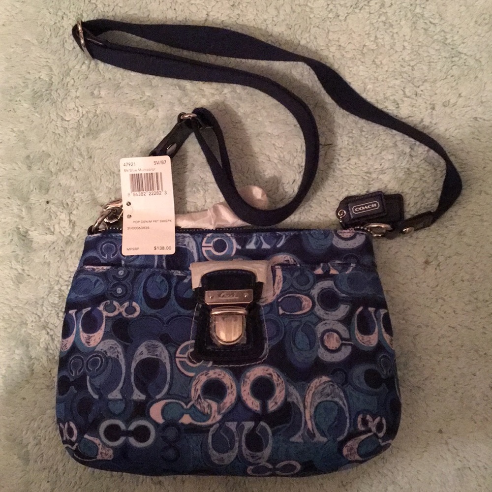 Coach purse new with tags blue